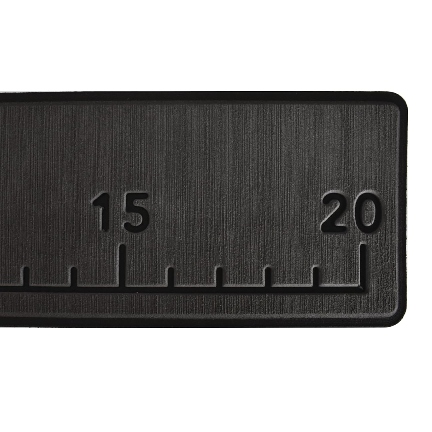20" EVA Foam Fish Ruler with Peel & Stick Backing for Boats, Kayaks, Coolers, or Personal watercraft, Easy to Read 6mm Thick, Milled Fish Measuring Board (Charcoal)
