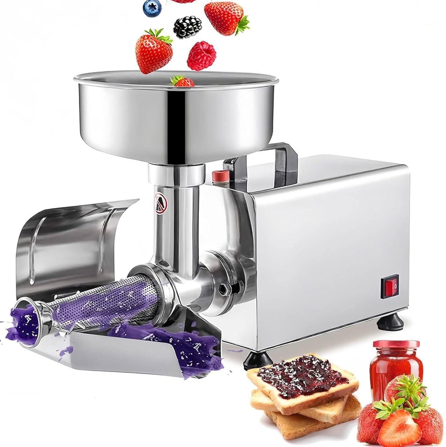 Sauce Maker,Juicer Fruit,Tomato Sauce Maker Tomato Strainer,450W Stainless Steel Sauce Maker Machine Stainless Steel Food Strainer and Sauce Maker,for Tomato Strawberry Blueberry Sauce