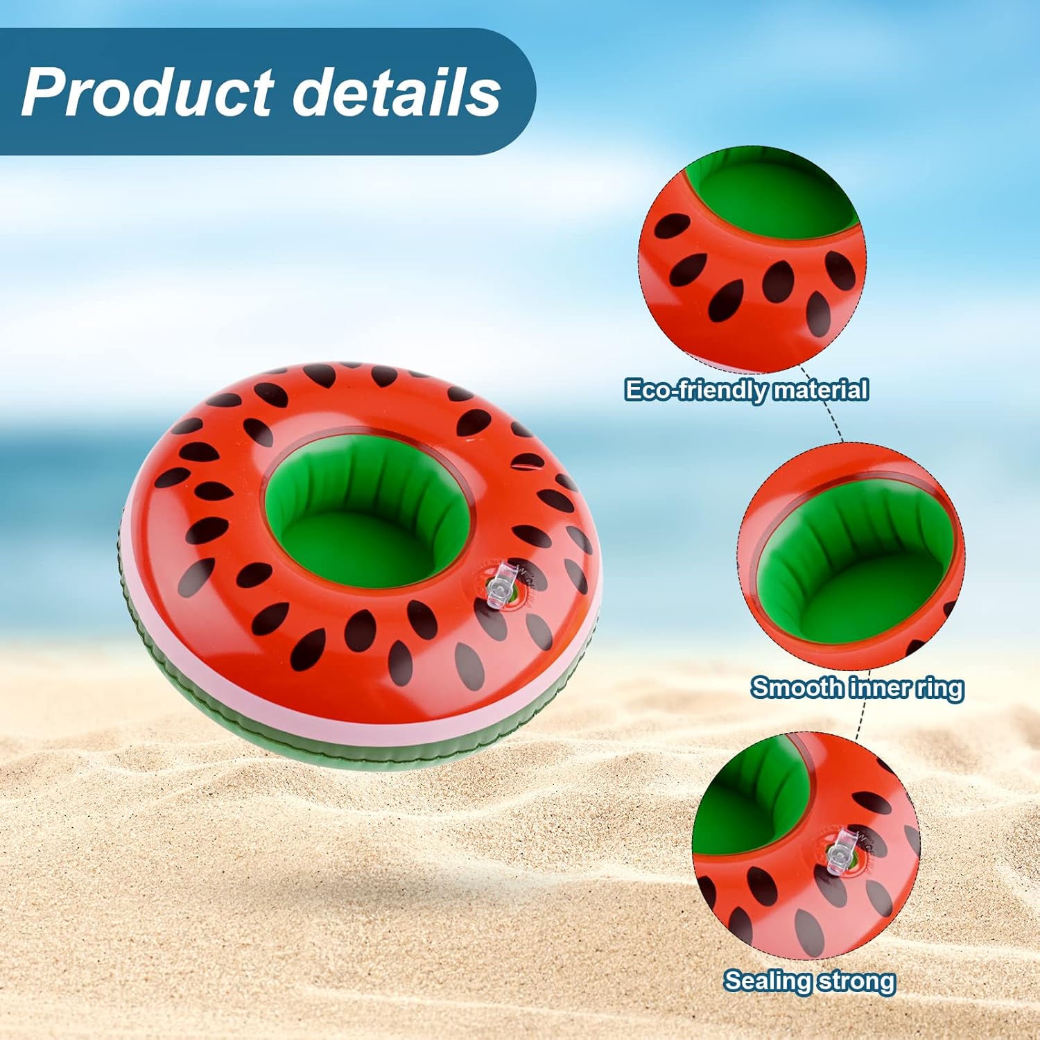 11 Pieces Inflatable Drinks Holder Set,10 Pcs Hot Tub Drinks Holder