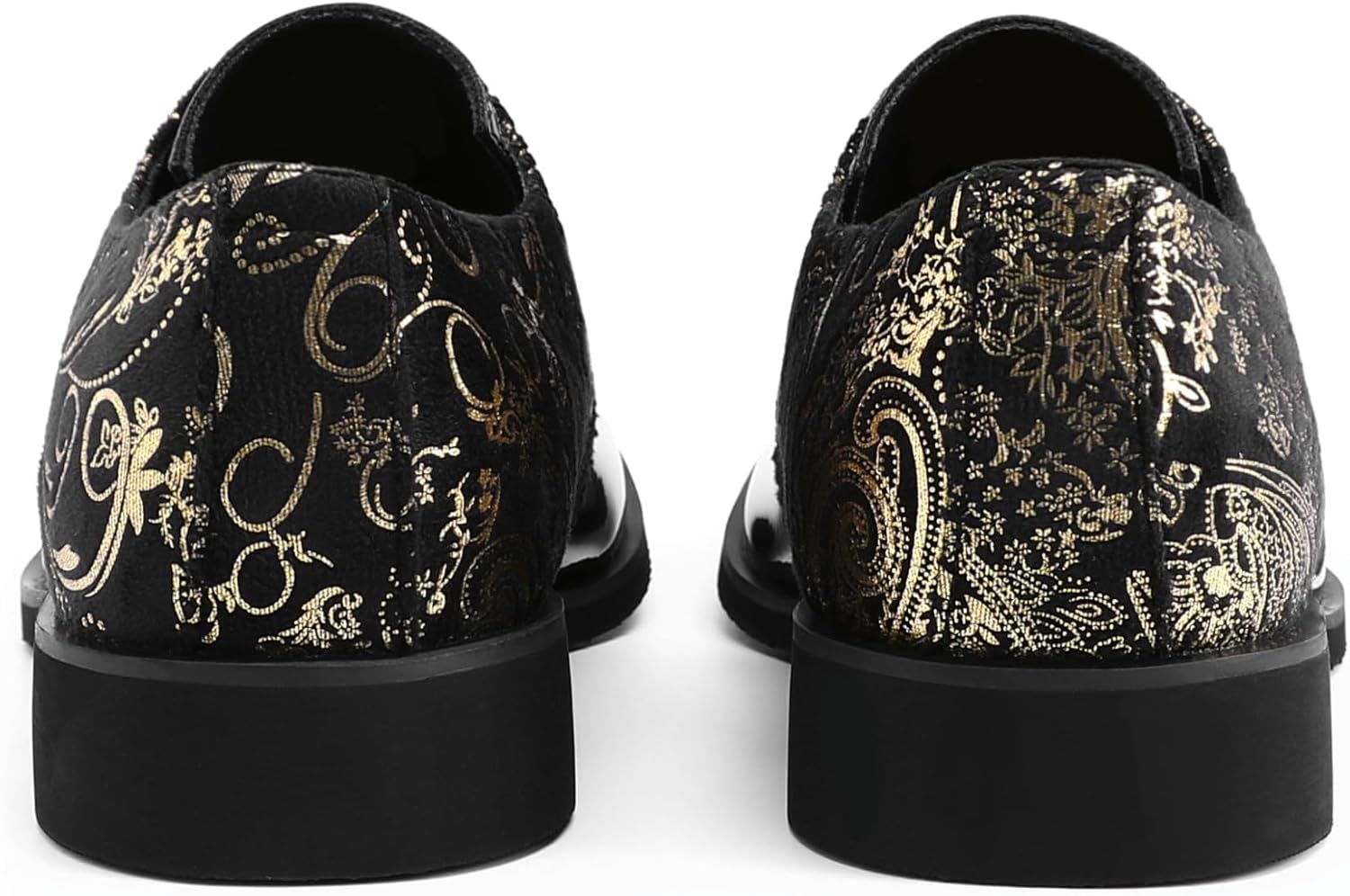 AUSTIN MILL Men's Dress Shoes Classic Patent Velvet,Tuxedo Shoe for Men,Non Slip Lace up Oxford for Wedding Prom Party Dance Business - Image 7