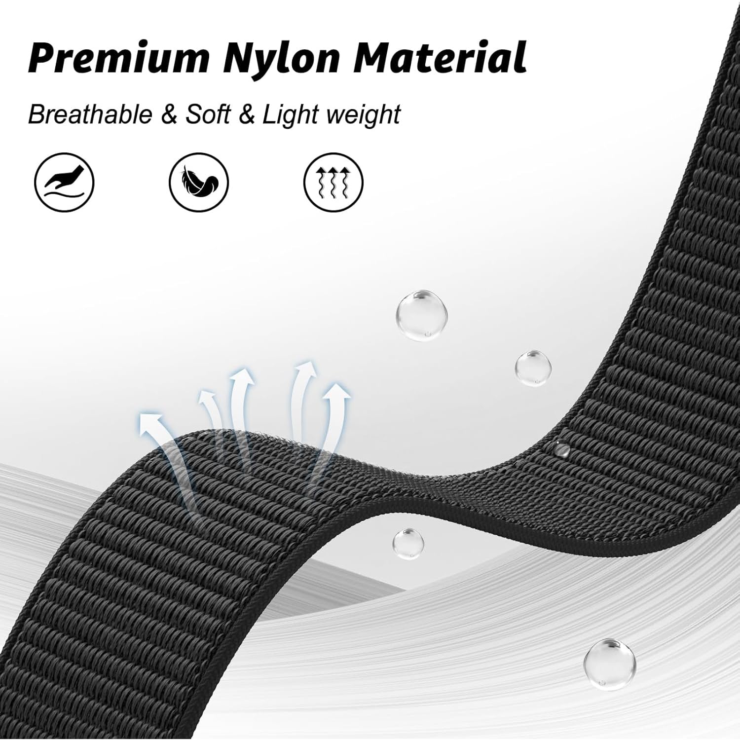 20mm 22mm Correa elástica nailon compatible con Coros Pace 4/3/2/Pace Pro/Apex 4 42mm/2 Pro/Pro/Apex 42mm 46mm, correa de liberación rápida para mujeres y hombres — view 2