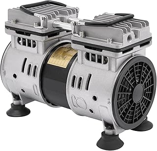 Bomba de vacío, bomba de vacío sin aceite, 120 L/min, rosca G1/4, bomba de vacío industrial de laboratorio, 550 W, 1400 rpm, experimentos de estanqueidad de gas, aspiración quirúrgica al vacío