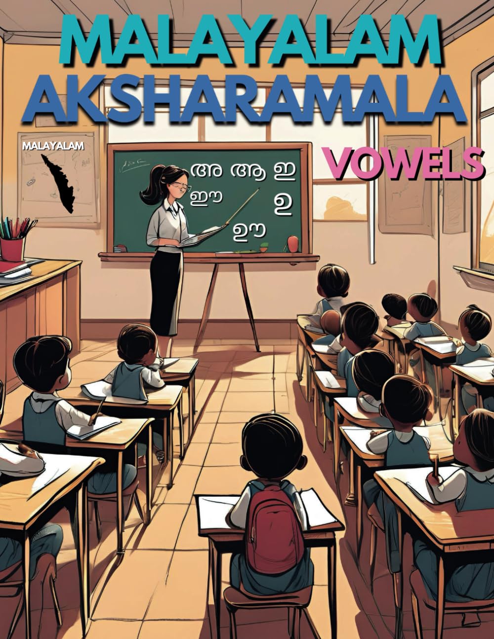 MALAYALAM ALPHABET: Tracing workbook for beginners & Picture language learning book