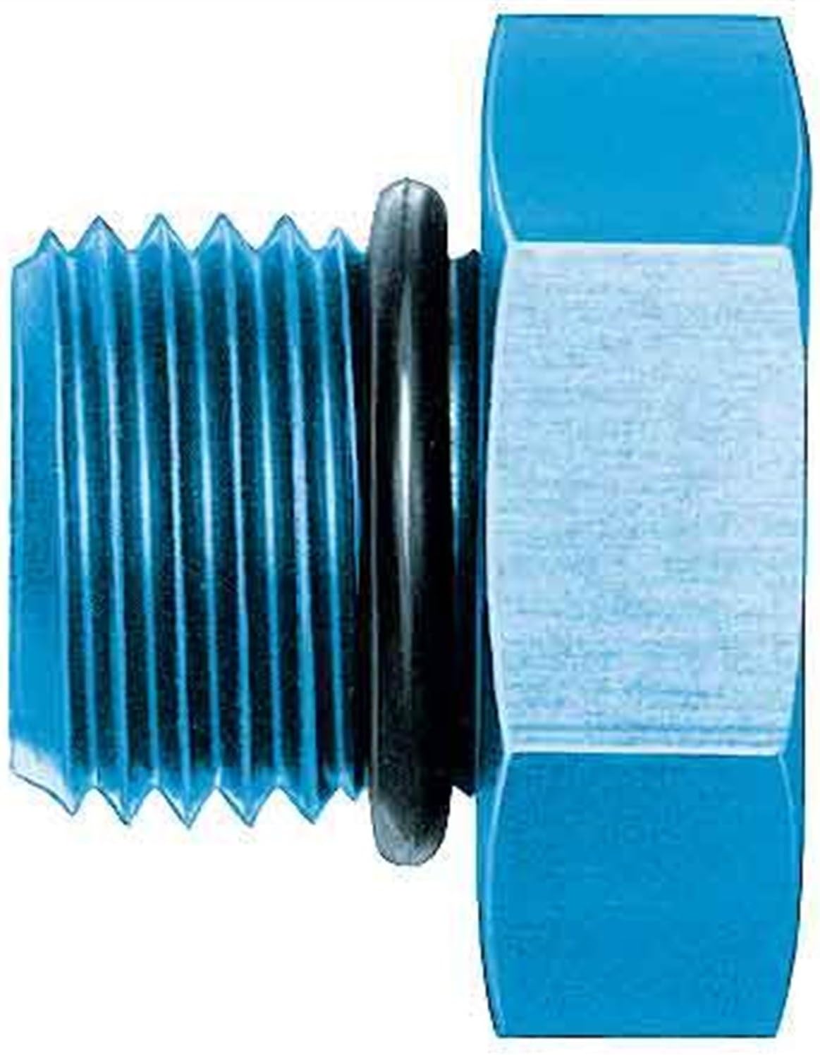 Aeroquip FCM3727 Blue Anodized Aluminum -12AN O-Ring Boss Plug