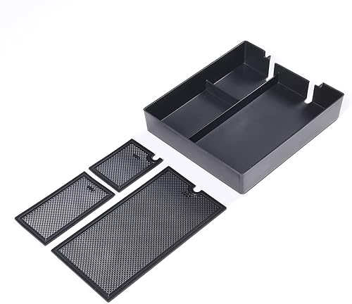 Miniatura 6 de PIUGILH Organizador de consola central de automóvil para Rivian R1T R1S 2022 2023 caja de reposabrazos de material ABS bandeja organizador de