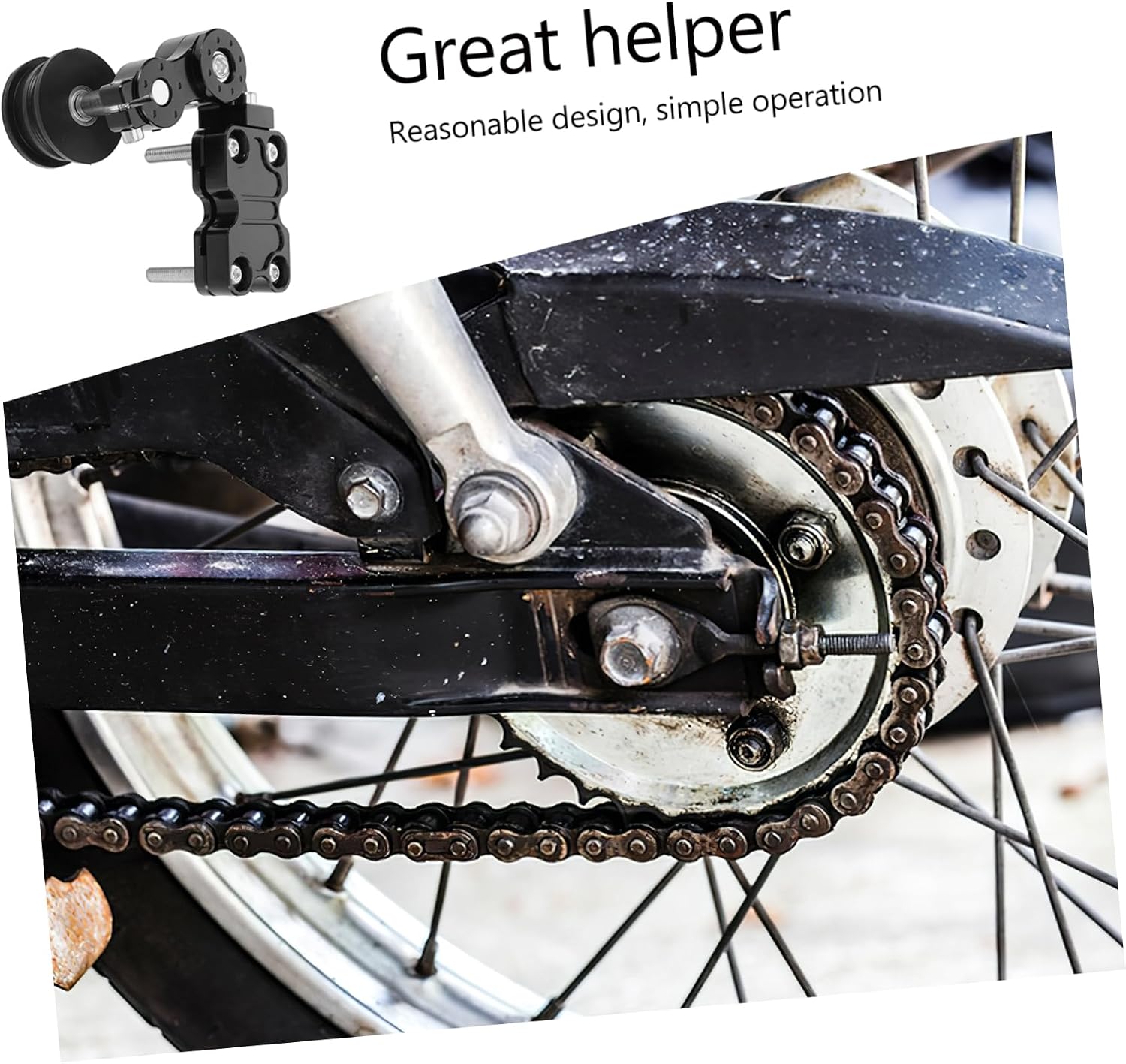 Motorcycle Chain Tensioner Cnc Adjuster for Off Road Vehicles Precision Tension Control for Optimal Performance Essential Motorcycle Accessory
