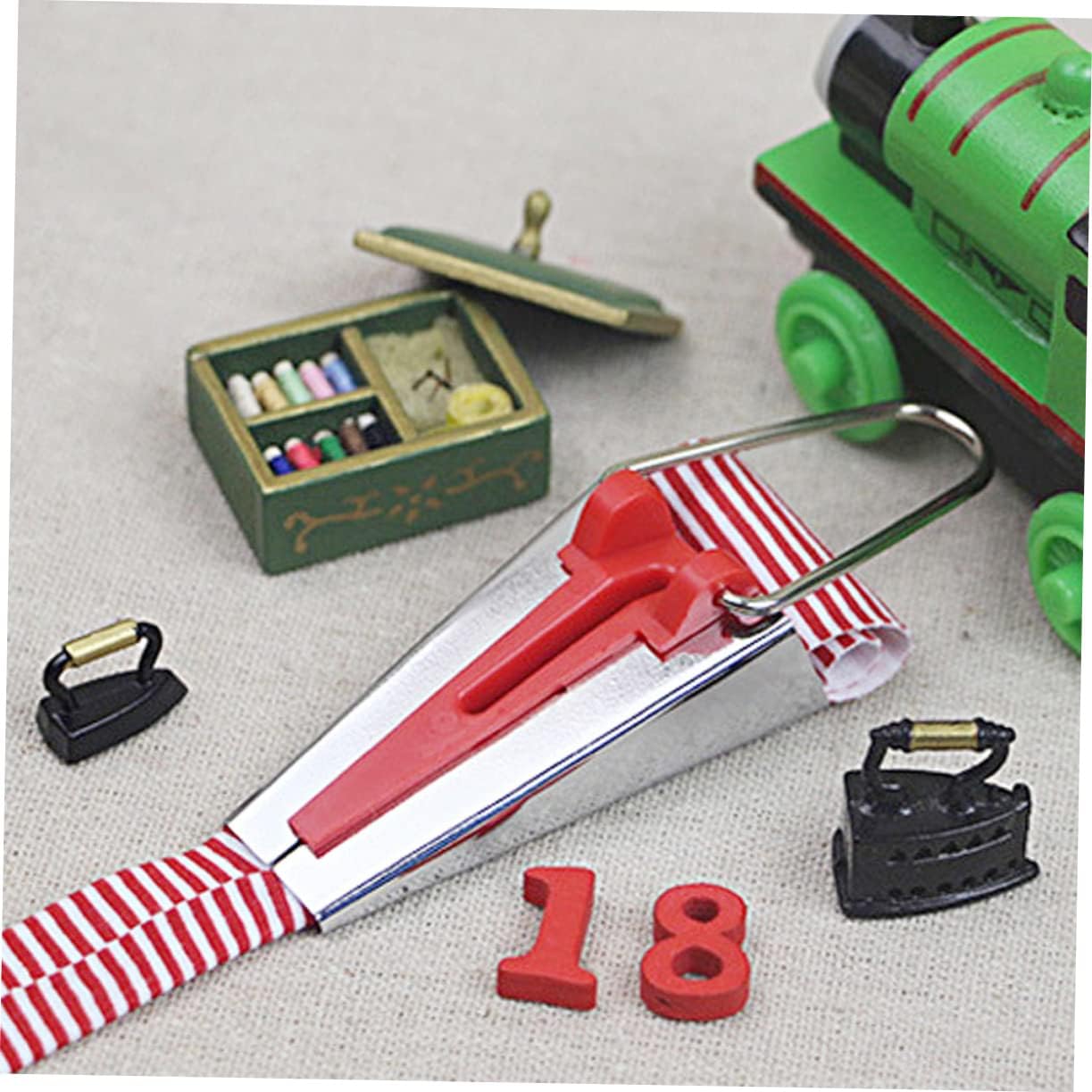 DOITOOL 9pcs Fabric Bias Tape Maker Set Binding Tool for Quilting Sewing Includes Create Custom Bias Tape Quickly and Easily