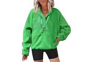 Women's Cozy Comfort Fleece Jacket - Long Sleeve Sherpa Pullover