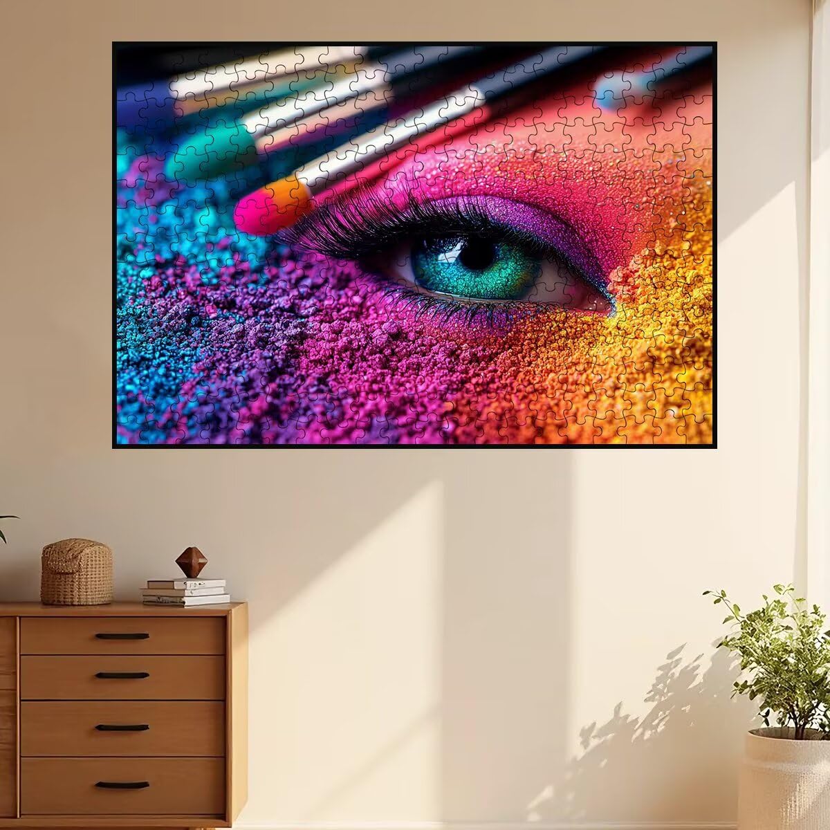 Puzzle 5000 sztuk abstrakcyjne dla dorosłych, nowoczesne puzzle, puzzle 5000 sztuk dla dorosłych, drewniane puzzle z pudełkiem na prezent rozmiar 156 x 105 cm, wyzwanie puzzle dla całej rodziny
