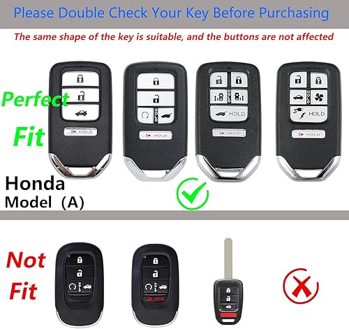 Miniatura 9 de Funda para llavero Nissan con llavero, funda de protección de aleación de zinc de fibra de carbono real compatible con Pathfinder Rogue Key Shell