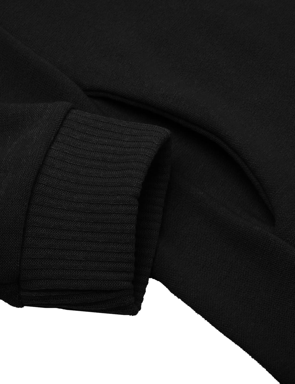 Ohoo Mens Slim Fit Zip-Up Cardigan Sweater with Fleece Lining Long Sleeve