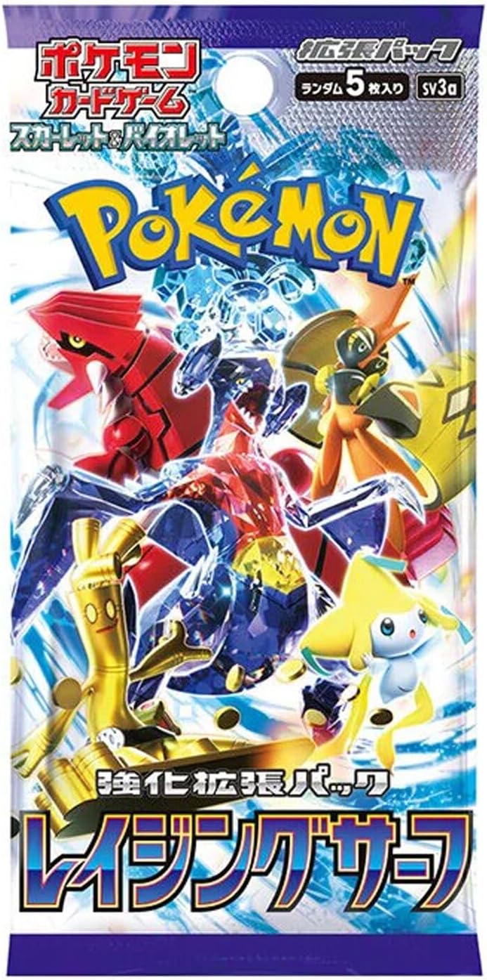 (1 Pack) Japanese Pokemon Card Game Raging Surf SV3a Booster Pack (5 Cards Per Pack)