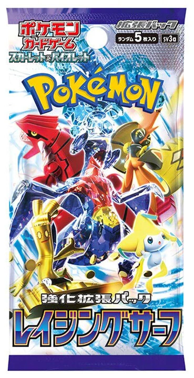 Pokemon (1 Pack) Japanese Card Game Raging Surf SV3a Booster Pack (5 Cards Per Pack)