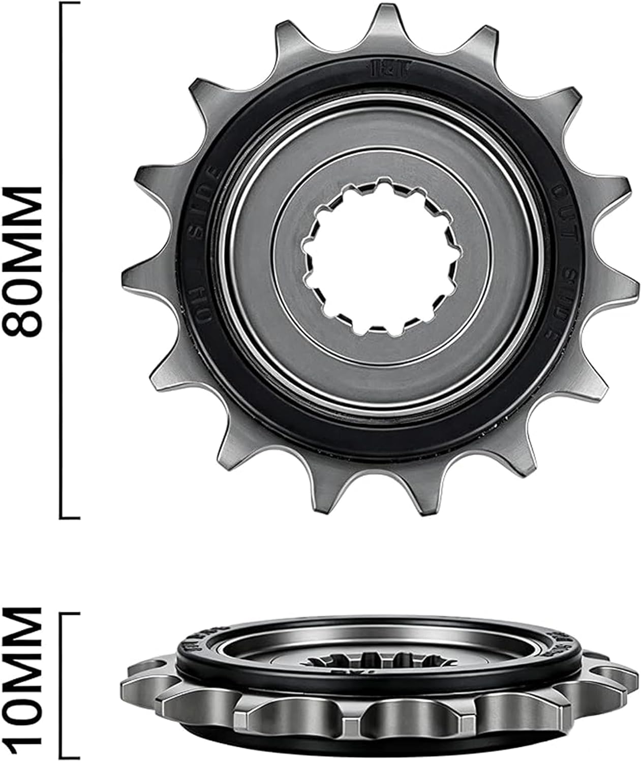 15T Ibex 450 Motorcycle Front Sprocket, Cushioned Countershaft Chain Wheel, Silent Durable Rubber Tooth Fly Wheel Pinion, for CFMOTO IBEX450/450SS/450NK/675SS/675NK,450SS Accessories