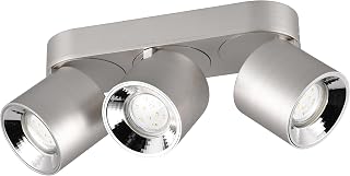 Trio Leuchten Einbau- & Aufbauleuchte Guayana 651000307, Metall Nickel matt, exkl. 3x GU10