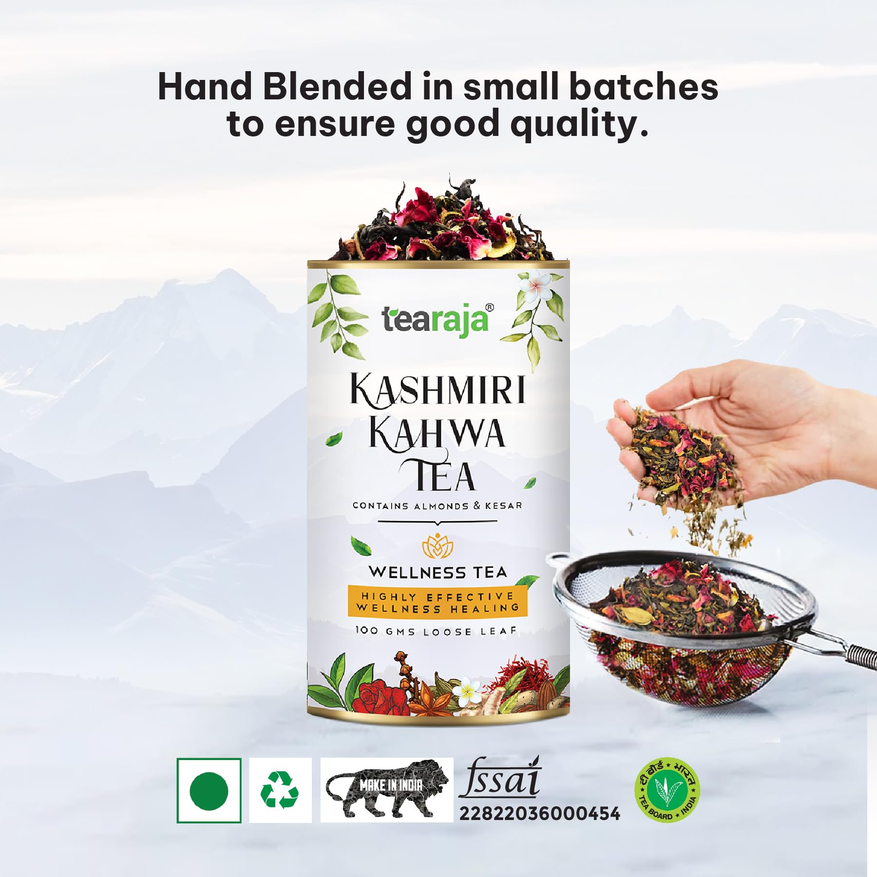 Tearaja Kashmiri Kahwa Green Tea, 100g product image 7