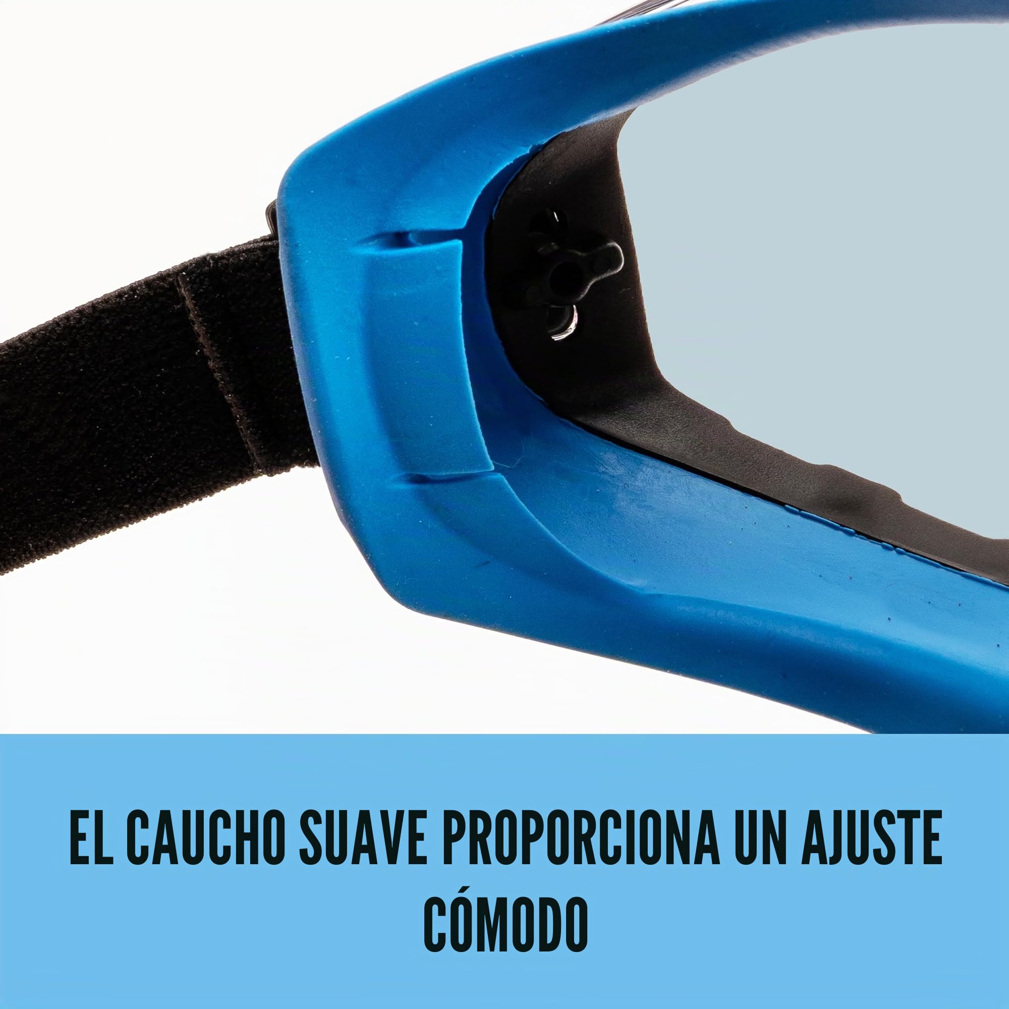 SOLID. gafas proteccion trabajo de ajuste perfecto | Gafas de seguridad a prueba de polvo con ajuste universal | Para los usuarios de gafas | Resistentes a los arañazos, antiniebla & protección UV