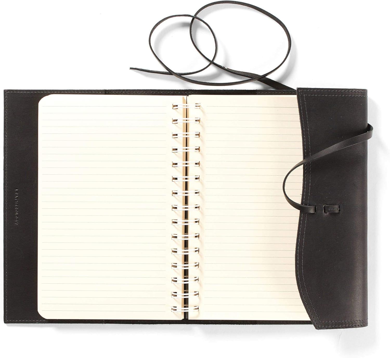 Leatherology Black Oil Spiral Wrap Journal 0722034670249