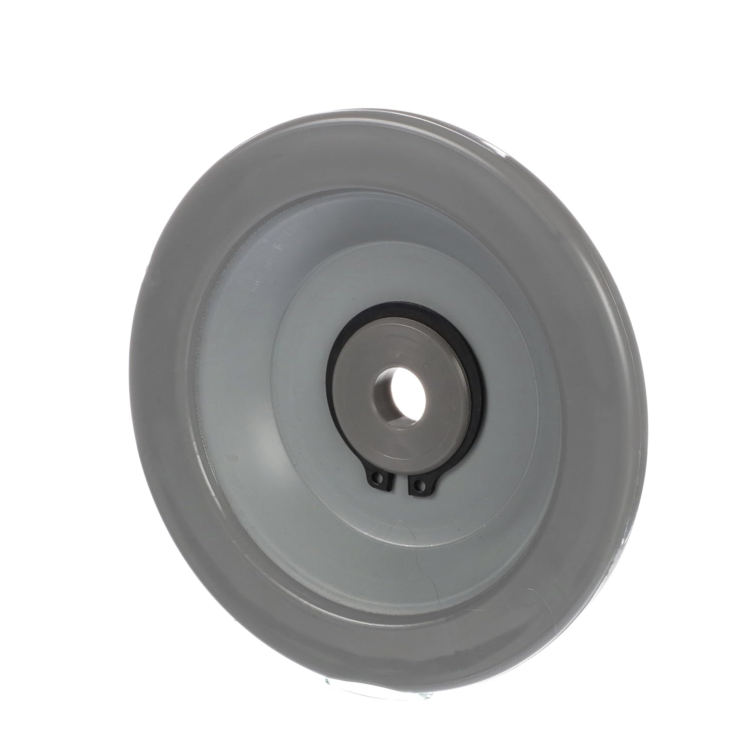 Gray Rubber Rolling Bumper with Mounting Hole - 7" OD x 7/8" H