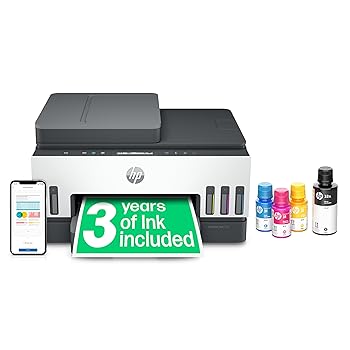 HP Smart Tank 7305 All in One Printer, White/Grey