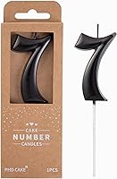 Vista 11 de PHD CAKE Velas de cumpleaños de 7 cm Elegantes Azul Número 4, Velas de Número Azul, Velas de Número para Pastel, Celebración de Fiesta