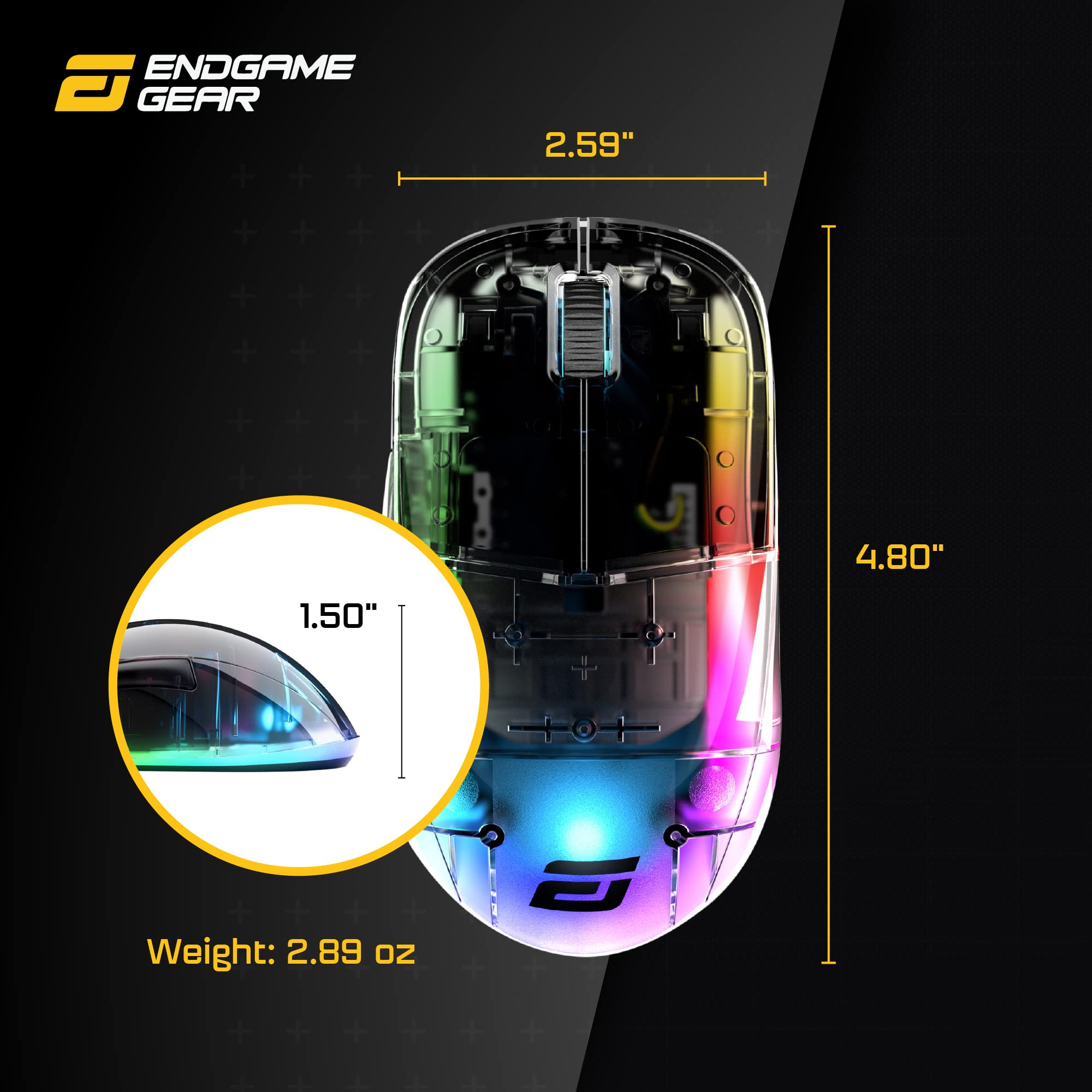 Amazon.com: ENDGAME GEAR XM1 RGB Gaming Mouse, Programmable Mouse