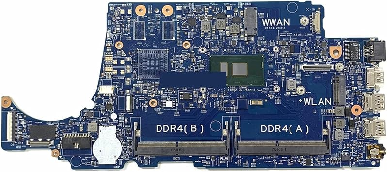 16852-1 Latitude 3480 3580 Laptop Motherboard Com SR343 I3-7100U CPU CN-004JRR 004JRR 04JRRI3-7100U