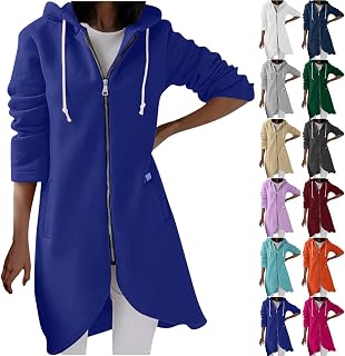 Womens Zip Up Hoodies Fleece Long Sleeve Sweatshirts Casual Long Jackets Winter Fashion Outfits 2024 With Pockets