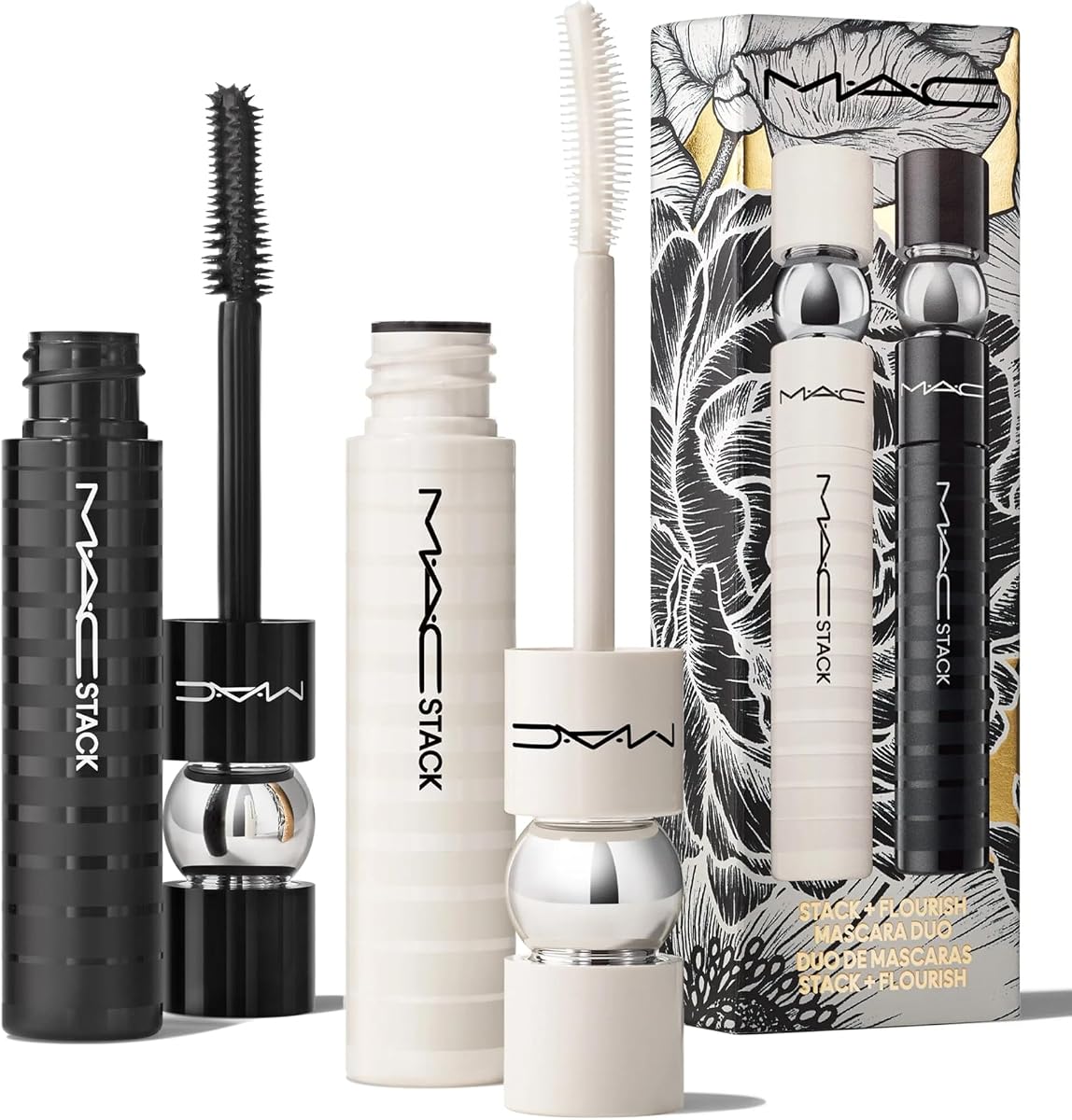 Stack + Flourish Mascara Duo, 0.41 Ounces each