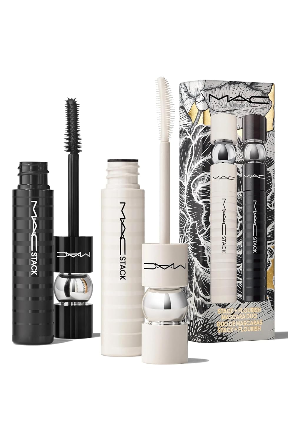 MAC Stack + Flourish Mascara Duo, 0.41 Ounces each