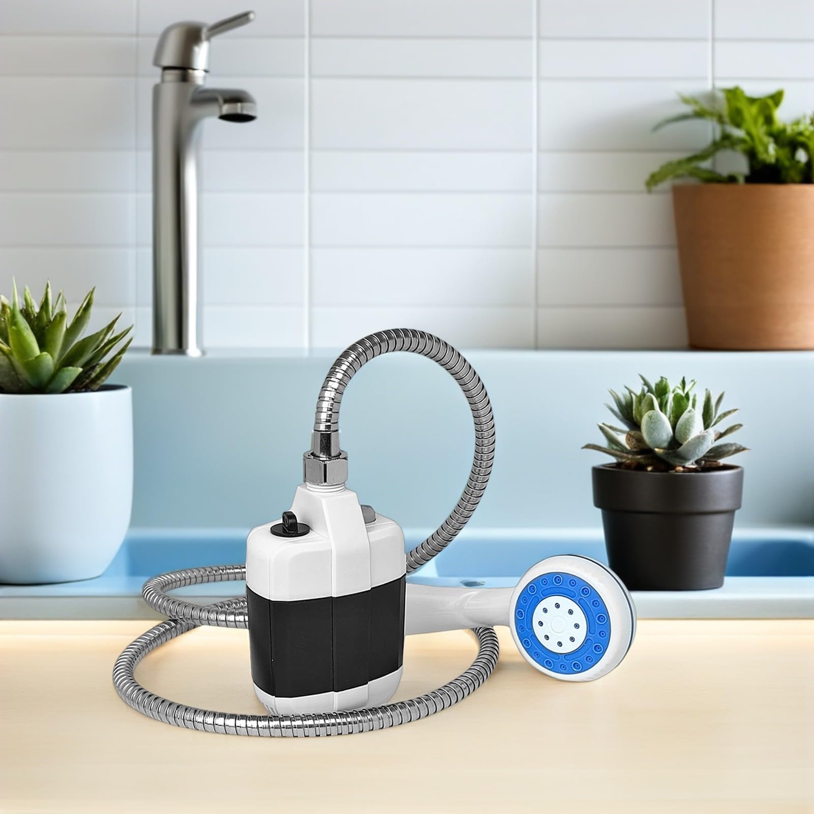 Ducha Portátil de Camping USB Recargable, Pulverizador Exterior Compacto