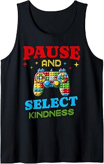 Gamer Anti Bullying Unity Day Kids Boys Gaming Be Kind Cute Tank Top