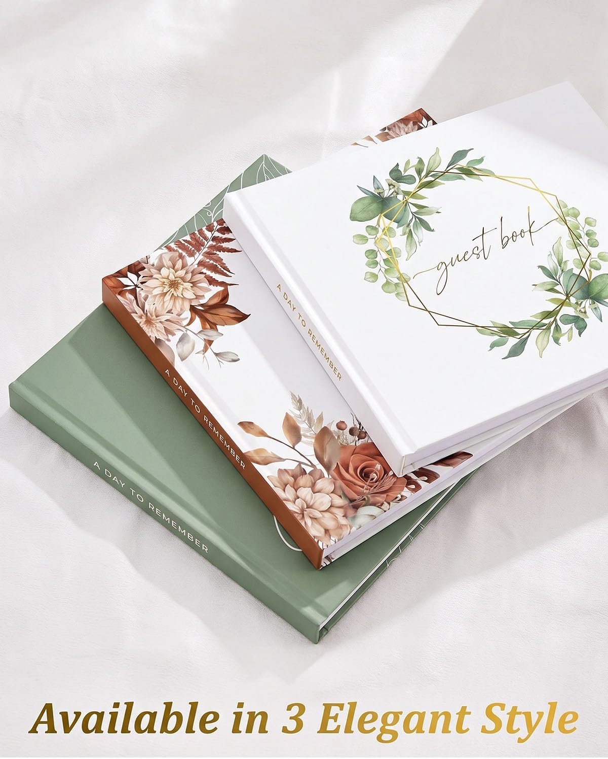Wedding Guest Book for Wedding Reception- Elegant Polaroid Guestbook for Baby Shower,Birthday and Special Events,Guest Sign-in Book(Autumn)