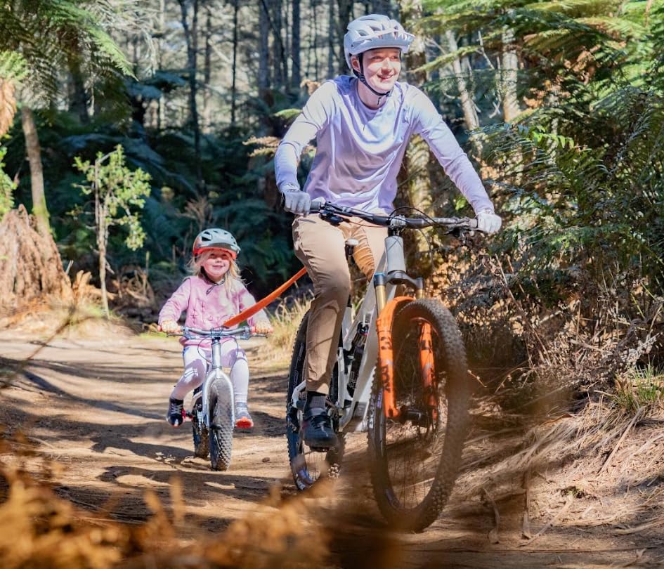 Miniatura 2 de SHOTGUN Kids Ride MTB - Cuerda de remolque - Naranja  Cuerda elástica para bicicleta infantil