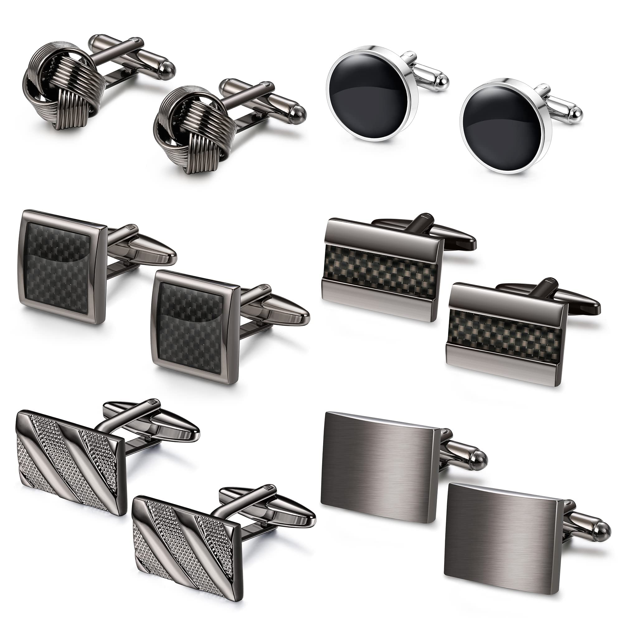 Cufflinks for Men Set Unique Cuff Links Mens Business Groom Gifts