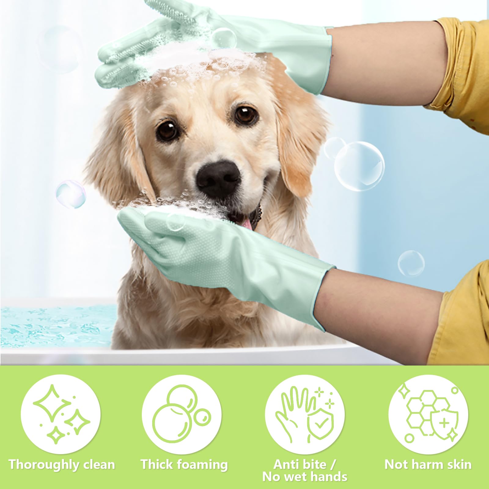 4Pcs Dog Bath Brush Set - Image 3