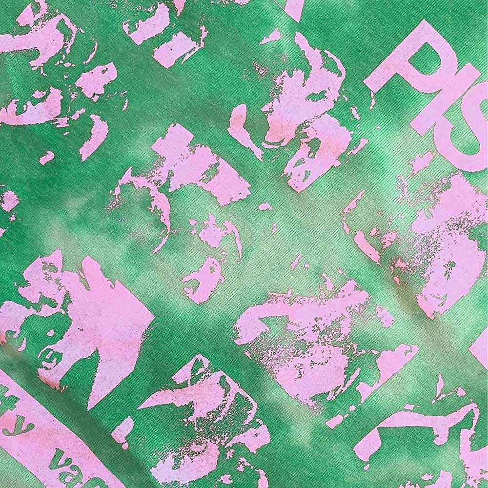 Sex Pistols Band T-Shirt Pretty Vacant Official Unisex Dye Wash Green L