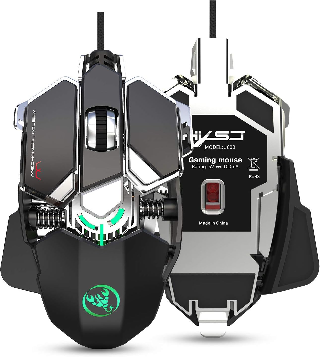 HXSJ J600 Mechanical Gaming Mouse