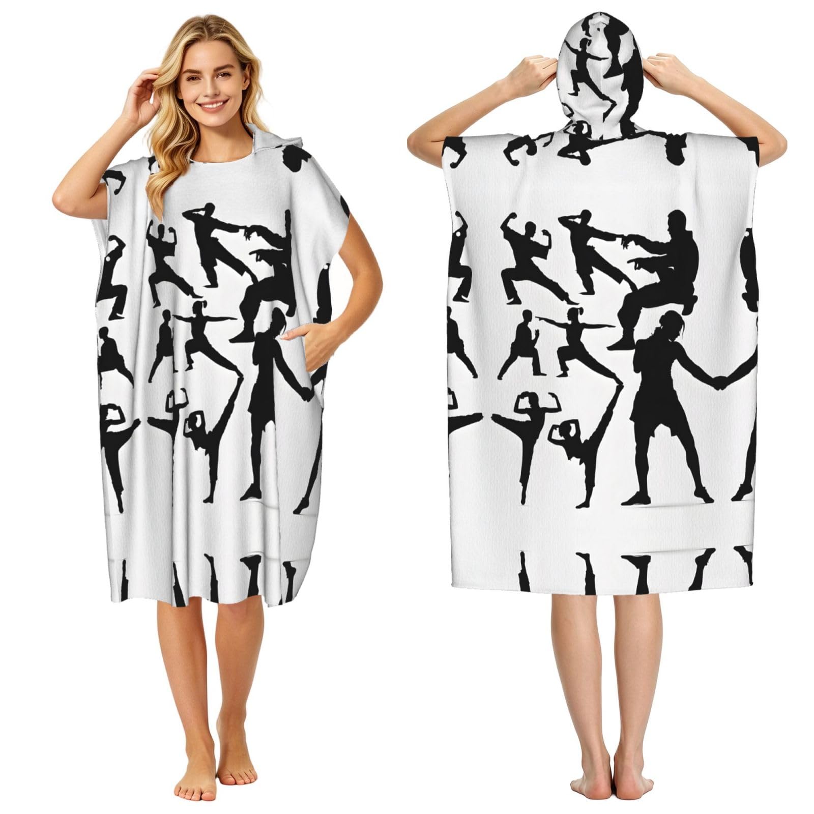 Peignoir à langer en microfibre absorbante pour adulte adepte de natation
