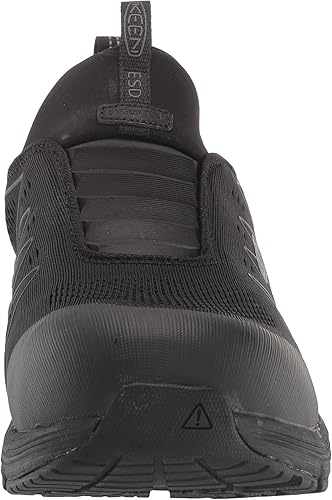 Miniatura 2 de KEEN Utility Zapatillas de trabajo industriales Vista Energy Shift de baja altura con punta compuesta ESD para hombre, NegroNegro, 11 Wide