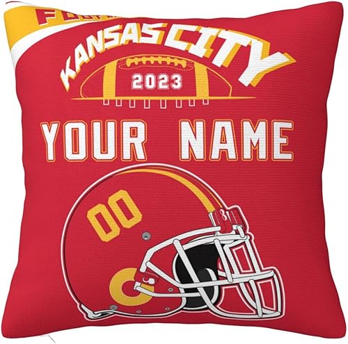 Miniatura 1 de Kansas City - Funda de almohada personalizada, con número y nombre, regalos para mujeres, hombres y jóvenes