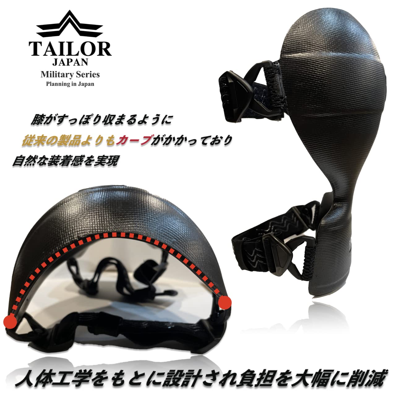 Amazon.co.jp: TAILOR JAPAN ニーパッド サバゲーニーパッド