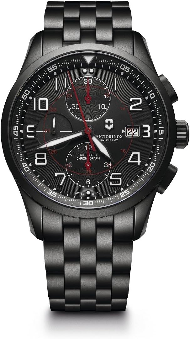 Victorinox Men&amp;#39;s 241741 Airboss Black Edition Analog Display Automatic Self Wind Black Watch