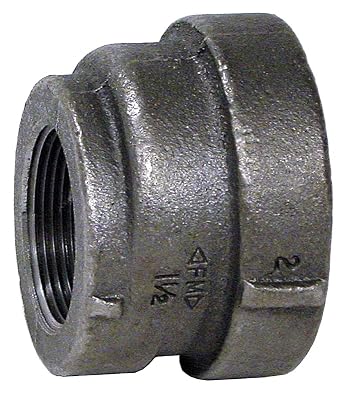 Anvil International 0300153004 Cast Iron Eccentric Reducer Coupling, 1 1/4" x 1", Black