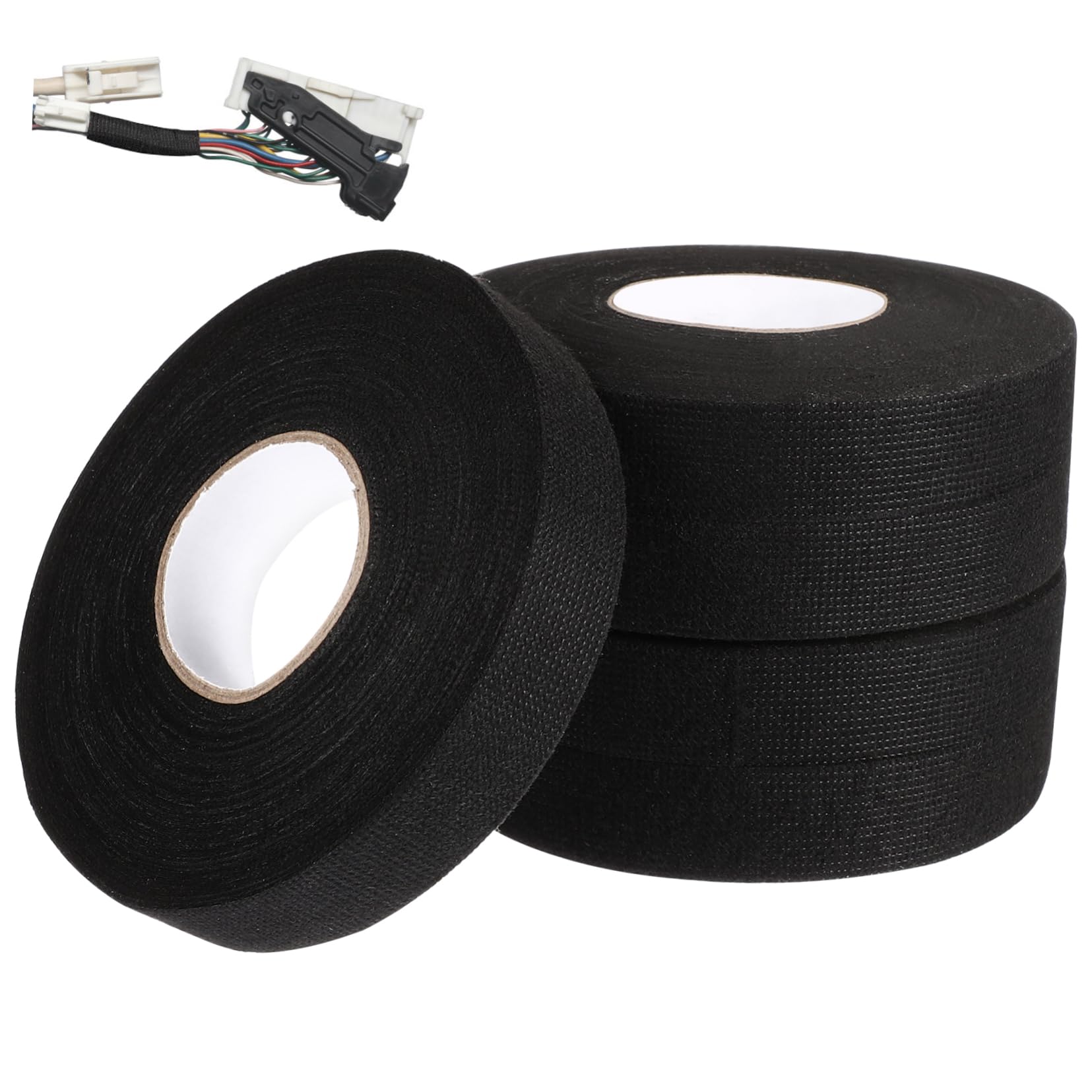 Ciieeo 5rollos Cinta Autoadhesiva Envolver Cables Alta Temperatura Resistente Desgaste