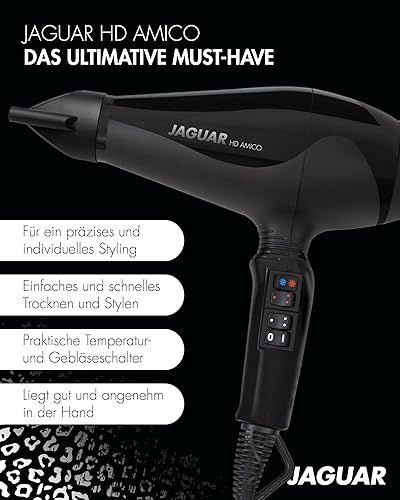 Jaguar HD Amico Hair Dryer — šoninis vaizdas