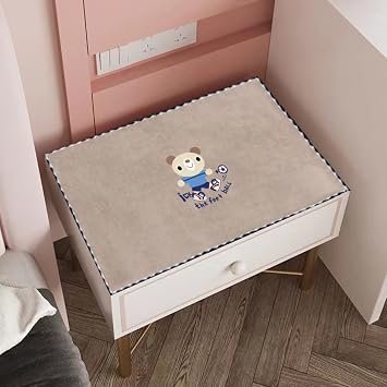 Bedside Tablecloth Table Dustcover Bedside Tablecover Bedside Tabletop Home Decoration Tablecloth 2pcs Small Tablecloth Bedside Table Cover Dust-Proof Washable Table Cloth - Rectangle