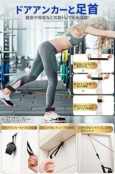 Amazon.co.jp: GetFit トレーニングチューブ チューブ ゴム