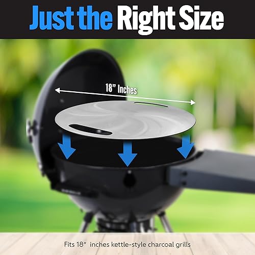 Miniatura 43 de SnS Grills Drip 'N Roast Pan de 22 pulgadas, bandeja de goteo todo en uno, sartén para asar y hornear al aire libre y uso en horno interior, acero