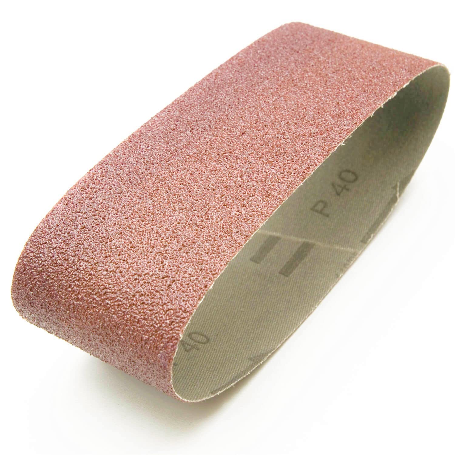 10 Bandes Abrasives Tissu 75x533mm Grain 80 - Pour Ponceuses à Bande